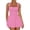 C-Pink77, variant on DHFJKG Spaghetti Strap Dresses For Women Square Neck Slim Fit Mini Dress Party Club Casual Versatile Dresses