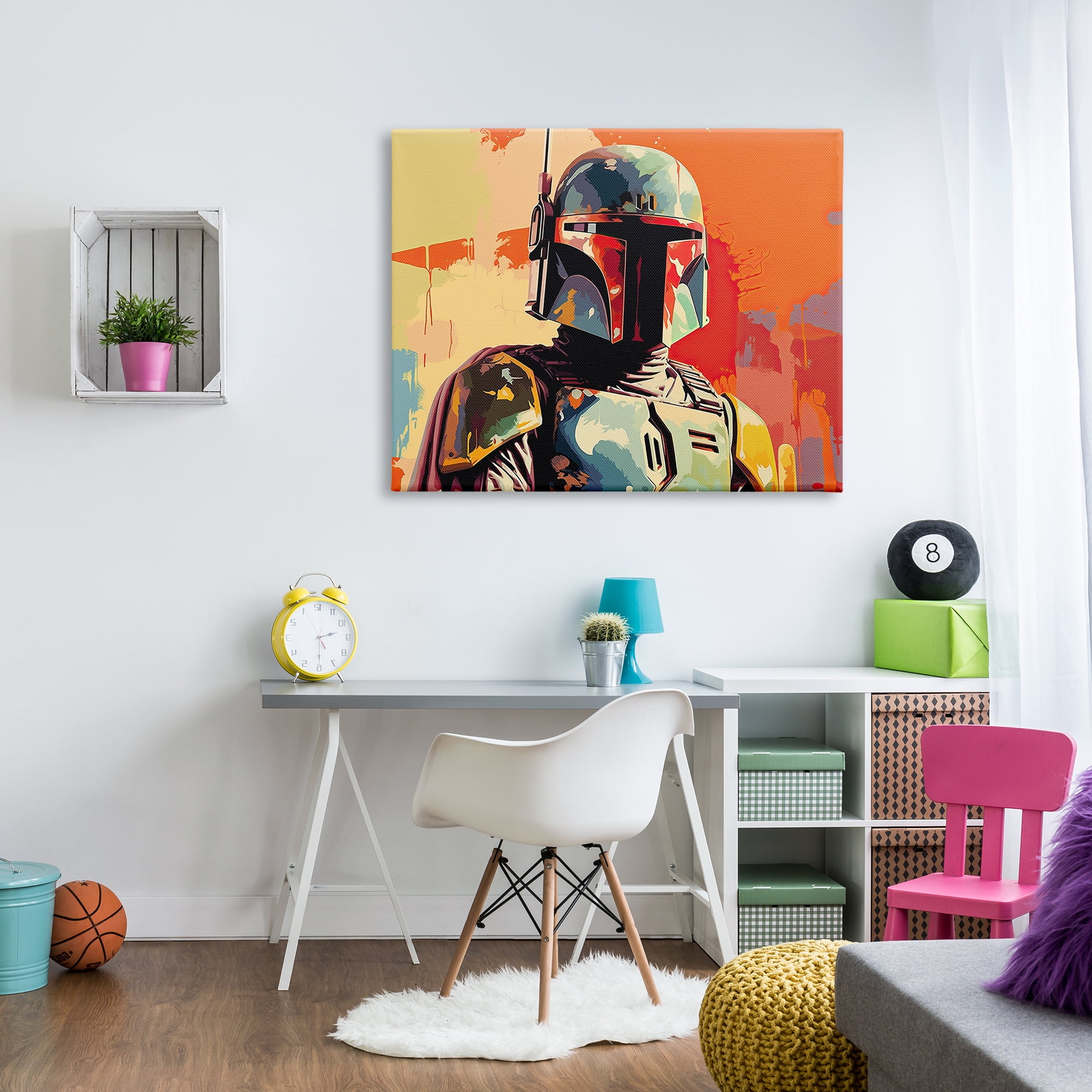 Stupell Industries Pop Culture Sci-Fi Man Fairy Tales & Fantasy Painting Gallery Wrapped Canvas Art Print Wall Art, 48 x 36