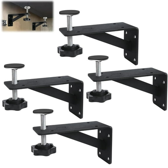 VANROUG 4 Pcs Undermount Sink Brackets, Undermount Sink Support, Undermount Sink Repair kit, Sink Bracket for Kitchen, Undermount Sink Brackets for Narrow Cabinet