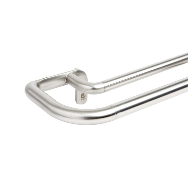 Umbra Twilight Double Black Out Window Curtain Rod Wrap Around