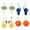 style2, variant on DESIGNICE 4Pcs Summer Earrings,Fruit Design Dangle Earrings for Women,Alloy Cute Earrings,Summer Earrings for Women for Outdoor,Style1