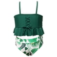 thumbnail image 1 of Girls Swimsuits Set Flower High Waisted Bathing Suit Kids Bikini for Children, 1 of 10