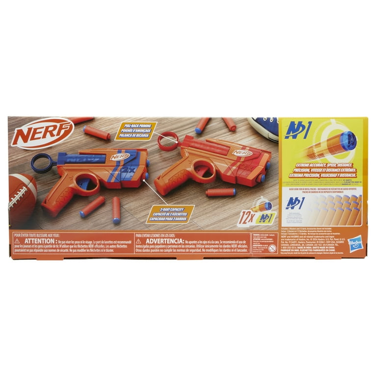 Nerf N Series Duo Pack, 2 Ward Blasters, 12 Nerf N1 Darts