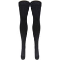 thumbnail image 3 of 20-30 mmHg de compresión hasta el muslo calcetines de soporte estilo vestido, para hombre, extragrande, negro Ormromra WMCH-139, 3 of 7