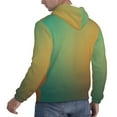 thumbnail image 6 of Wukai Orange To Teal Gradient Print Men Hoodies Fleece Sweatshirts Long Sleeve Sweaters Pullover Fall Outfits Winter Clothes-4X-Large, 6 of 7