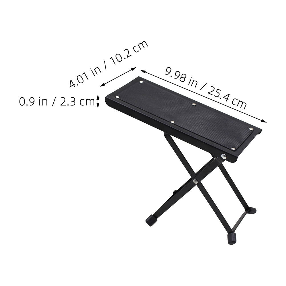 HEMOTON Guitar Foot Stool Foldable for Classical Acoustic Guitarists with Ergonomic Support .5x12x7 inches