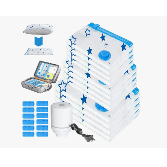 Bolsas De Vacío Para Ropa Con Bomba Eléctrica