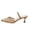 Khaki, variant on Women Lace Embroidered Slingback Kitten Heel Mules Slip On Comfortable Footwear For Party Daily Casual Outdoor Activities