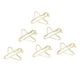 thumbnail image 4 of 100 Uds Clips de papel portátiles antioxidantes galvanoplastia oro lindo avión en forma de Clip de papel de Metal para oficina hogar, 4 of 5