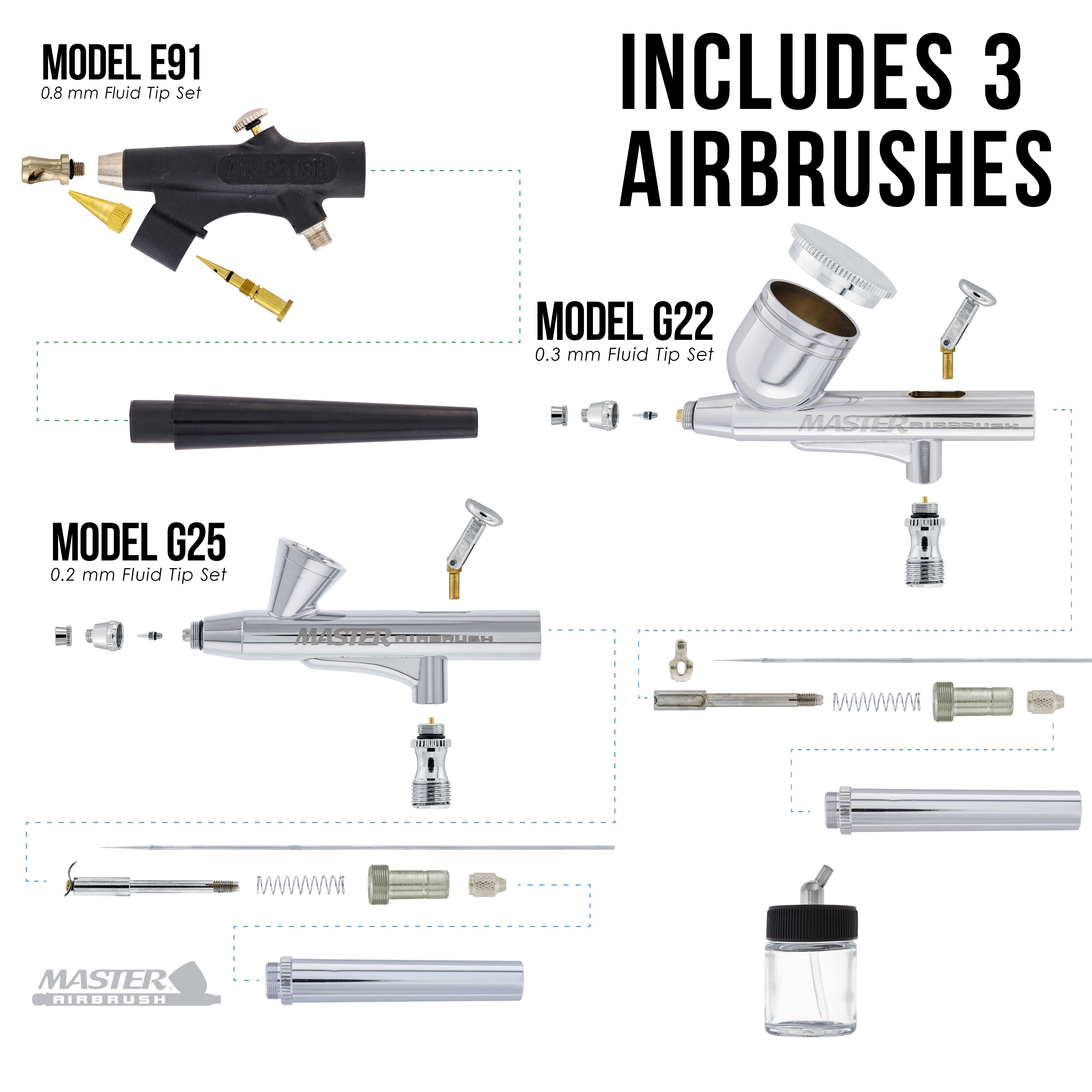 Equipment Review: Master G44 and G22 Airbrushes – Plamo Newbie