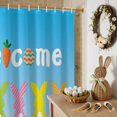 thumbnail image 6 of Easter Shower Curtain Bunny Butt Shower Curtains for Bathroom Decor, Waterproof Polyester Shower Curtain Set with Hooks, Extra Long 72" x 84" Easter Eggs Rabbit Welcome, 6 of 9