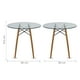 thumbnail image 5 of Comedor Circular Mundo In Cristal 4 Personas Sillas acojinadas Gris Minimalista, 5 of 7