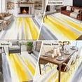 thumbnail image 6 of Yellow Grey Washable Living Room Rugs 5'x7', Abstract Retro Ombre Mottled Texture Farmhouse Low Pile Throw Large Area Rugs Non-Slip Sturdy Edge Binding Carpet for Dining Room Bedside Kitchen, 6 of 9