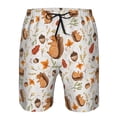 thumbnail image 3 of Cauagu Squirrel Print Men's Swim Trunks,Hawaiian Bathing Suit Swimsuits Beach Shorts with Pockets for Men Quick Dry Swimming Board Shorts-XX-Large, 3 of 6