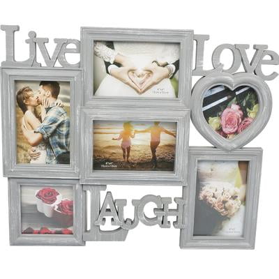 New 212594  Photo Frame 6Slotlive / Love / Lau (12-Pack) Multi Section Cheap Wholesale Discount Bulk Stationery Multi Section Candelabra/Candlestick