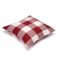 thumbnail image 4 of 18x18 inch Retro Style Plaid Decorative Throw Pillow Case Cushion Cover Pillowslip Protector Bedroom Couch Sofa Bed Patio Chair Home Car Decor, 4 of 5