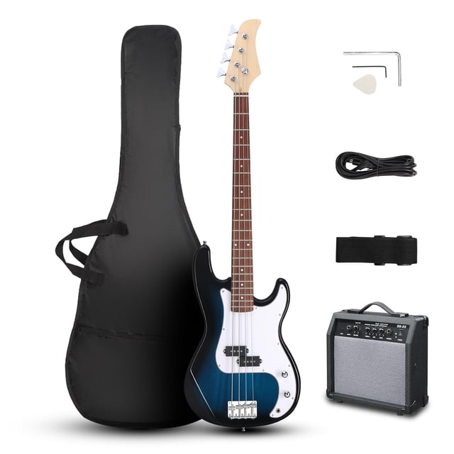 Kit de Bajo Eléctrico Ktaxon de 4 Cuerdas con Amplificador de 20W