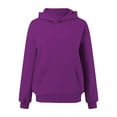 thumbnail image 7 of BODOAO Hoodies for Women Oversized Sweatshirts Fall Fashion Outfits 2025 Casual Sweaters Tops Fleece Cute Workout Sweatshirts Oversized Hoodies Fleece Sweatshirts Pullover Winter Clothes Purple M, 7 of 7