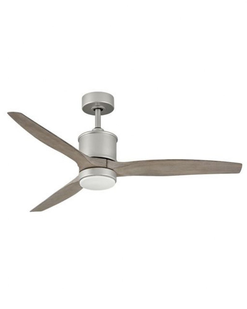Details about   56-Inch Ceiling Fan 5 Blades Nickel LED Light Kit Remote 3 Color Temperature 