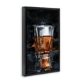 thumbnail image 4 of Stupell Industries Straight Whiskey Glass Food & Beverage Painting Black Floater Framed Canvas Art Print Wall Art, 17 x 25, 4 of 10