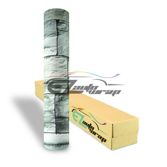 Gray Brick Stone Textured Vinyl Background Wall Sticker Wallpaper DY03