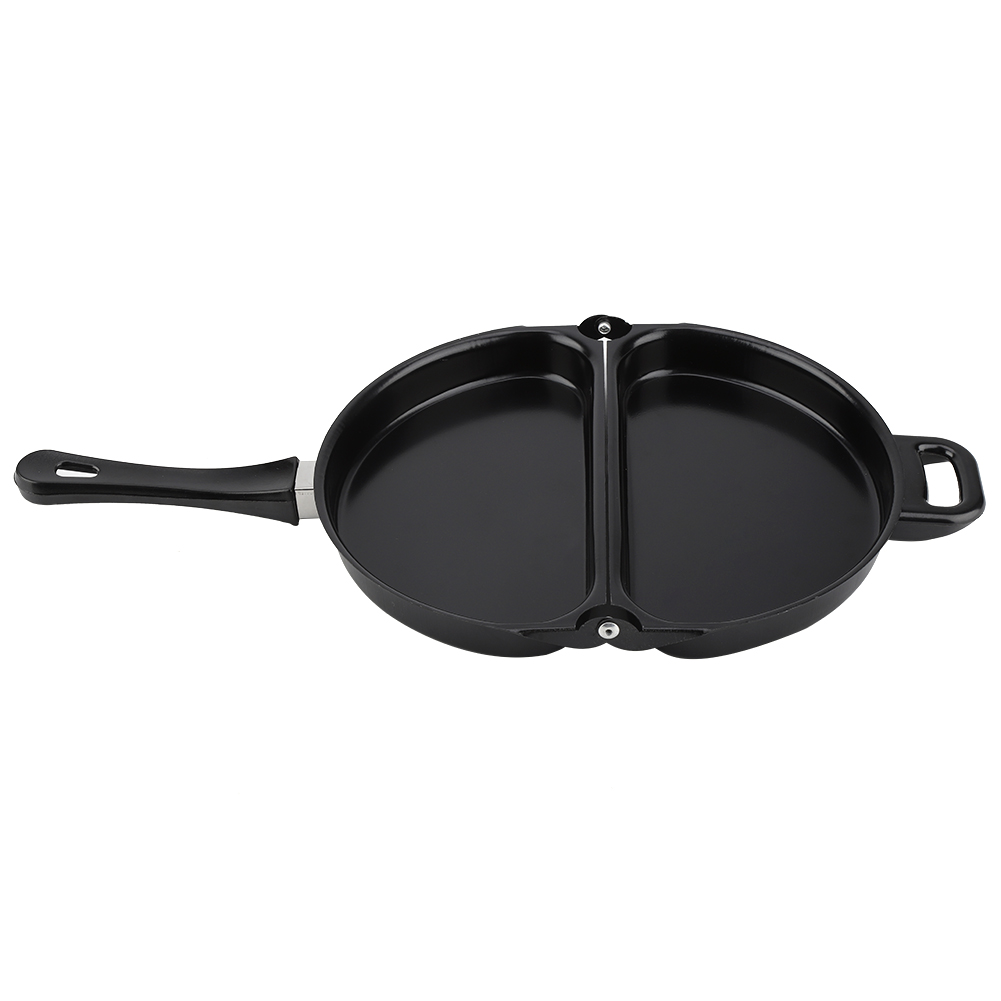 Peahefy Folding Frying Pan,Omelette Pan,Double Side Folding Nonstick