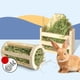 thumbnail image 4 of Estante para comedero de para conejos, dispensador de hierba de madera, soporte de alimentación para animales pequeños para conejitos en jaula, 4 of 6