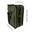 thumbnail image 2 of Funda Bíblica Verde Militar para Hombre, Mujeres y Adultos, Estuche Mediano de Nailon con Cierre y Asa, Incluye Brújula y Mosquetón, Protector de Libro de Escrituras, 2 of 5