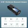 thumbnail image 3 of MesaSe Bluetooth Transmitter for TV Bluetooth TV Adapter Receiver with LCD Display USB Bluetooth TV Transmitter for TV Car PC, 3 of 8