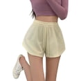thumbnail image 2 of YTCAMLO Waffle Pajama Shorts for Women Summer Trendy Elastic Waisted Lounge Shorts with Drawstring Loose Cotton Lightweight Sleepwear, 2 of 5