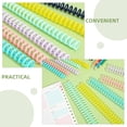 thumbnail image 2 of KAKOWELY rings for paper binding 30pcs Plastic Binding Spines Combs for Notebook Binding 30 Rings Replacement Binder Mechanism for DIY Projects Assorted Color, 2 of 4