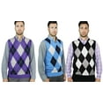 thumbnail image 2 of Blue Ocean Mens Argyle Sweater Vest (sv-255), 2 of 13