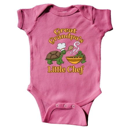 

Inktastic Great Grandpa s Little Chef with Cute Turtles Gift Baby Boy or Baby Girl Bodysuit