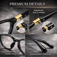 thumbnail image 4 of Retro Round Tortoiseshell Eyewear, Blue Light Glasses & Polarized Sunglasses for Men and Women, 4 of 8