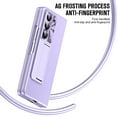 thumbnail image 7 of Case for Samsung Galaxy Z Fold 7, Anti-Scratch Shockproof Plating PC + PU Leather Ultra Slim, with Screen Protector Full Body Protection Case Cover for Samsung Galaxy Z Fold 7, Purple, 7 of 7