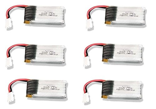 6 x Quantity of Yi Zhan X4 3.7v 350mAh 25c Lipo Battery Rechargeable Power Pack HM-V100D03BL-Z-12 - FAST FROM Orlando, Florida USA!