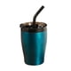 thumbnail image 1 of Botella de agua Reutilizable Naiovety 380ml boca ancha acero inoxidable con pajilla azul, 1 of 6