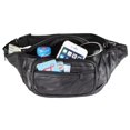 thumbnail image 2 of Home-X Leather Fanny Pack for Women and Men - Multipurpose Genuine Leather Fanny Pack Crossbody Bags for Women - Adjustable Strap Leather Waist Bag for Travel, Hiking, Running and Cycling, 2 of 9