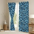 thumbnail image 3 of Manfei Leopard Print Curtains Pack of 2 (42x84 Each),Jungle Animal Curtains Blackout,Blue Black Bedroom Curtains For Girls Boys,Breathable Home Decor, 3 of 6
