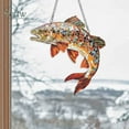 thumbnail image 2 of Brown Trout Acrylic Suncatcher, Brown Trout Hanging Window, Lake Trout Fishing Hanging, Fly Fishing Gift, Rustic Lake, Lodge and Cabin Décor, 2 of 4