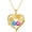 3&10-Mar & Oct, variant on Taioiat Birthstone Necklace for Women Double Sunflowers and Birthstones with Engraving Gold Plated Jewelry Valentines Day Birthday Gifts for Women Best Friend Friendship