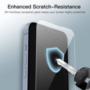 JETech Full Coverage Screen Protector for iPhone 17e (2026) / iPhone 16e / iPhone 14, 3-Pack