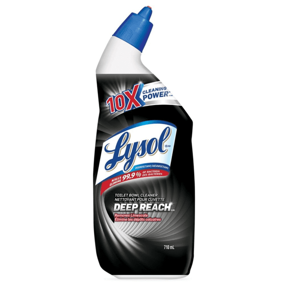Lysol Toilet Bowl Cleaner, Deep Reach, 710ml, Removes Limescale