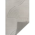 thumbnail image 3 of JONATHAN Y SAVANNAH 5 x 8 Area Rug, Arielle Curve Stripe Machine-Washable Reversible - Dark Gray/Cream, SVH109A-5, 3 of 7