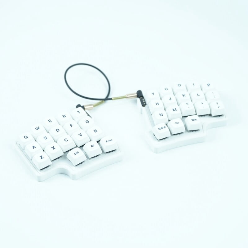 SW35 Split Ergonomic Mechanical Keyboard, QMK/VIA Programmable Split-Hand Design with Hot-Swappable Switches and RGB Backlighting