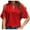 Red, variant on Staron Women's Off Shoulder Top Short Sleeve V Neck Casual Blouse Loose Party Vacation Holiday Shirt, Hot Pink L