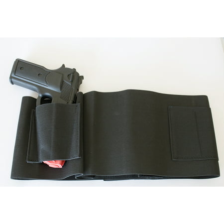 Best Belly Band Concealed Carry Gun Holster with Extra Mag Holders - Universal Fit for 1911, Revolvers, Pistols, & Hand Guns - Glock, Springfield, Taurus, MTAC, Kimber, Beretta, Ruger, Colt, & (Best Custom Glock Gunsmith)