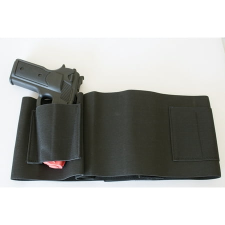Best Belly Band Concealed Carry Gun Holster with Extra Mag Holders - Universal Fit for 1911, Revolvers, Pistols, & Hand Guns - Glock, Springfield, Taurus, MTAC, Kimber, Beretta, Ruger, Colt, & (Best 1911 Concealed Holster)