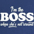 thumbnail image 2 of CafePress - I'm The Boss Maternity Dark T Shirt - Maternity Dark T-Shirt, 2 of 3