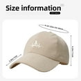 thumbnail image 6 of Soccer Ball Heartbeat Hat Corduroy Baseball Cap Vintage Adjustable Trucker Caps for Outdoor Travel Beige, 6 of 9
